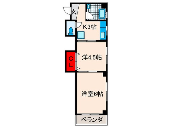 第２野沢ハイツの物件間取画像